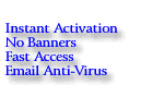 No Banners Ads - Keep your own homepage settings. Best ISP